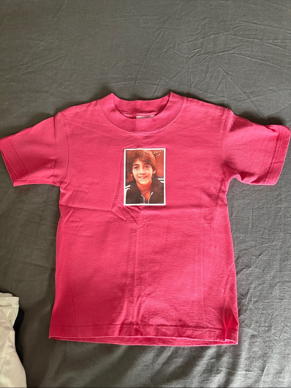 Kids Pink Graphic Tee with Photo Print